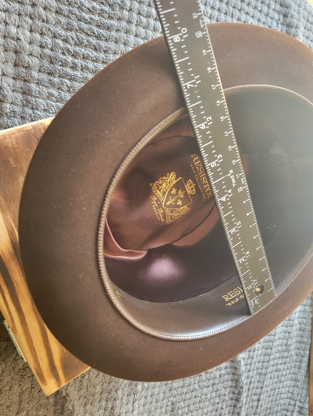 1950s 1960s Resistol Fedora Hat 5 X Beaver Mens Sz 7 1/8  Vintage - Picture 6 of 9